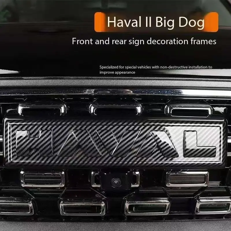 

2025 2026 GWM New Haval H7 Car Front Logo Black Badge Luggage Back Logo Black Badge Stickers Accessories