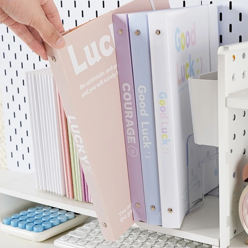 Classeurs à feuilles transparentes, avec Pages réglables, organisateur documents Portable léger F19E