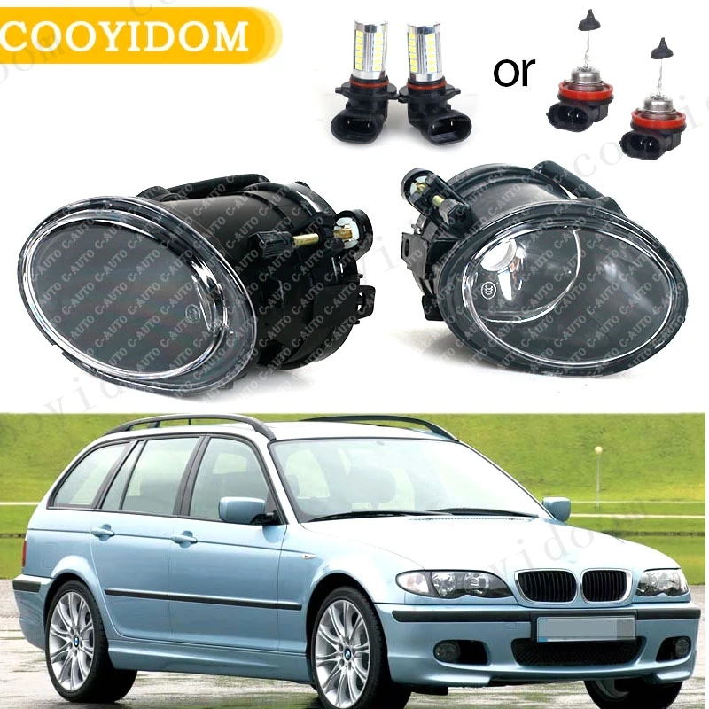 Car Bumper Fog Light Fog lamp front  For BMW E46 3 Series 2001-2005 M3 1999-2002 E39 M5 Foglight With Halogen Bulbs