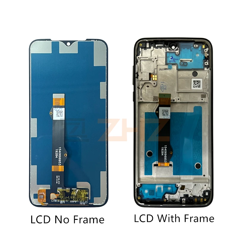 Dla Motorola Moto G8 Plus wyświetlacz LCD z ekranem dotykowym Digitizer zespół z ramką części zamienne do naprawy darmowe narzędzia