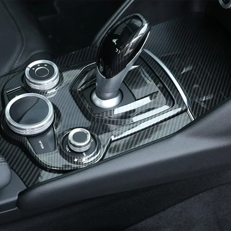 

Suetlcoity For Alfa Romeo Giulia Stelvio 2017-2019 ABS Car Center Console Panel Cover Trim Sticker Interior Car Accessories