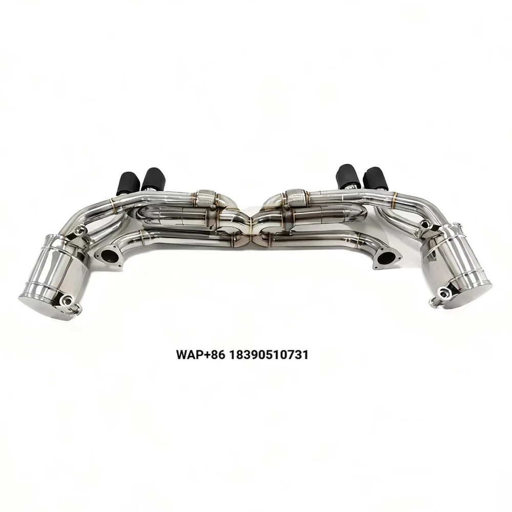 

GDR Racing Exhaust Pipe Kit Muffler Vacuum Valves Stainless Steel 304 for Porsche 911 Carrera 991.1 3.4L 2011-2016 Exhaust