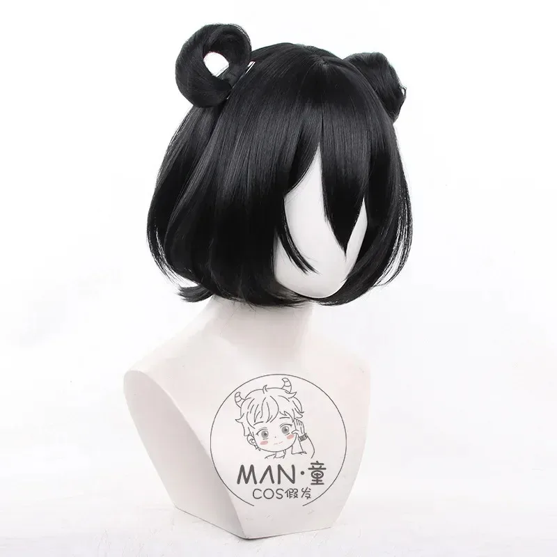 2025 aaa 신작 게임 투치 테일즈 코스프레 리 유팅 코스 블랙 숏 헤어 + 무료 캡 할로윈 파티 역할극 가발