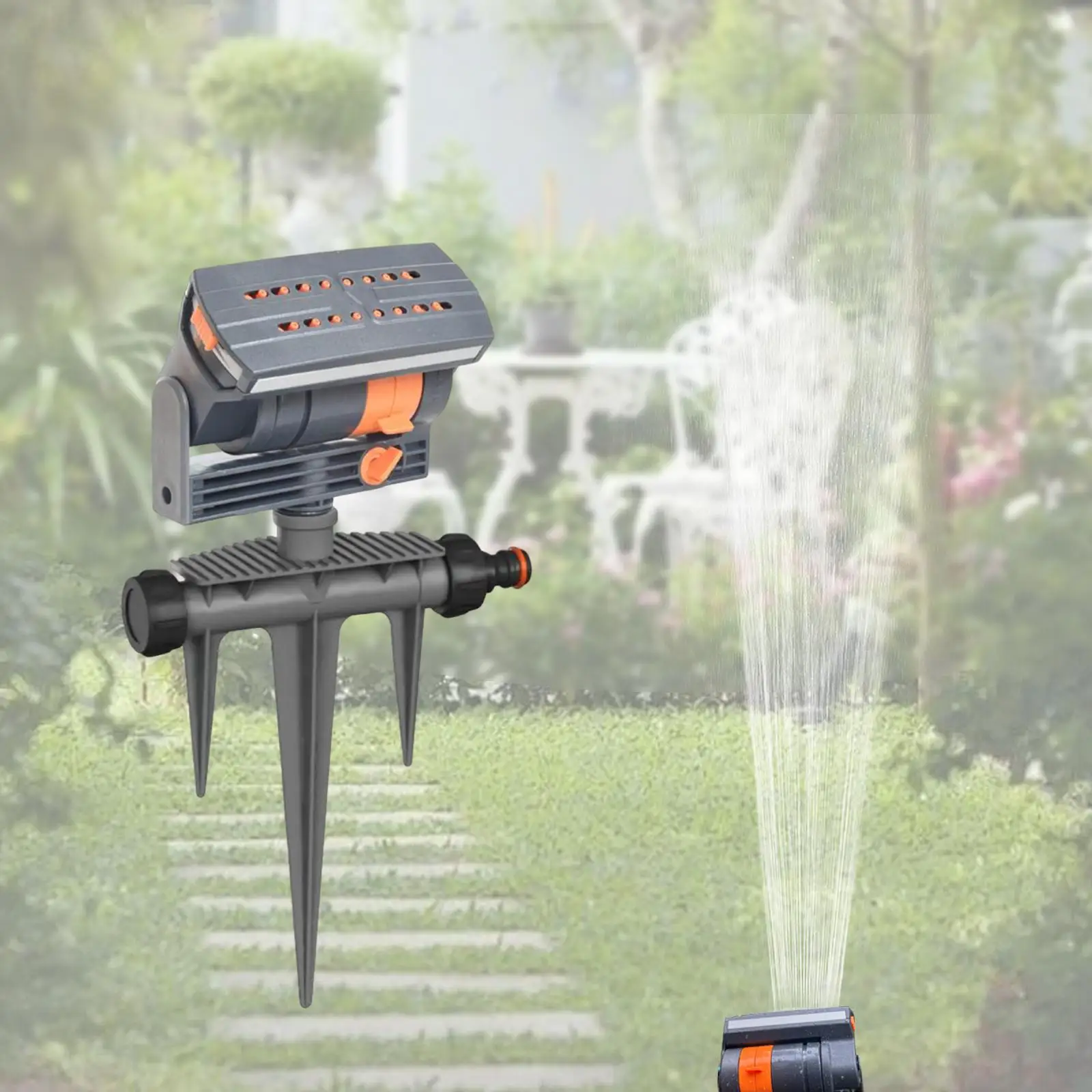 

Adjustable Oscillating Sprinkler Large Area Coverage Adjustable Water Flow Rate Versatile Lawn Sprinkler Garden Watering System