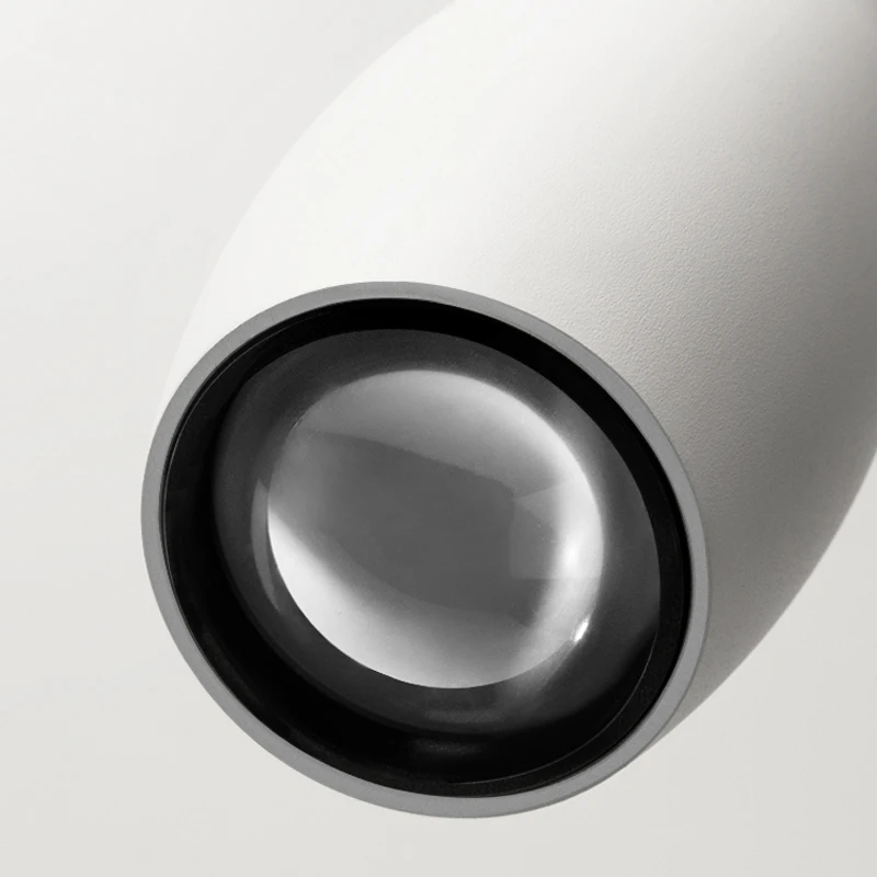 LED الفاخرة قلادة ضوء المطبخ الحديث غرفة نوم طاولة طعام غرفة الطعام قلادة ضوء أسود معدن عاكس الضوء عالية الشفافية