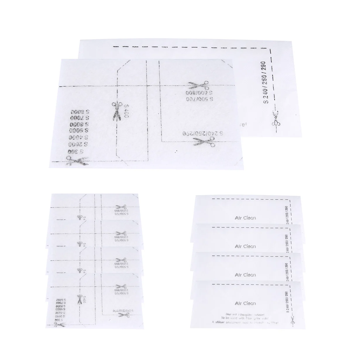 교체 가능한 진공 청소기 액세서리, 범용 모터 필터, 5 쌍