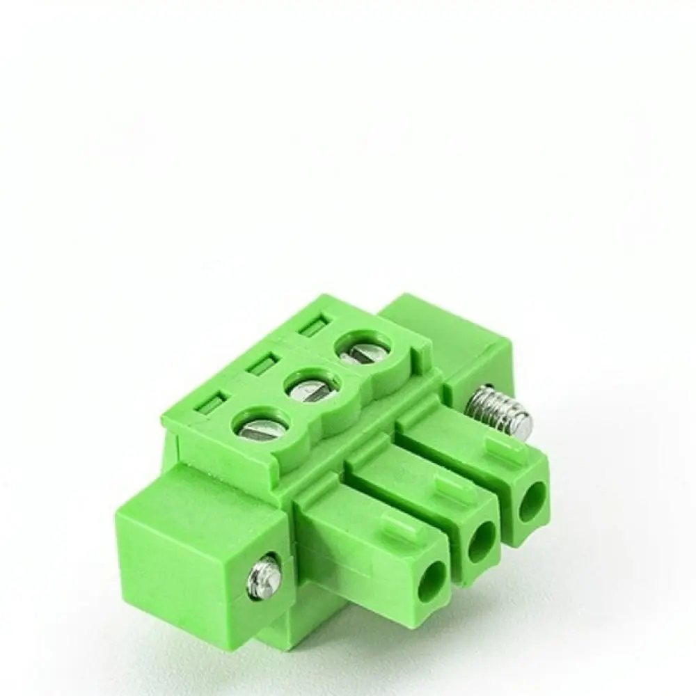 PCB Terminal Block For For Sanhejin 3 81mm Pitch Flange Connector Socket Industrial Electrical Wiring Component Right Angle Pin