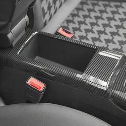 Carbon Fiber Car Styling Central Armrest Storage Box Panel Cover Trim for Audi A3 8V S3 RS3 2014 2015 2016 2017 2018 Accessories