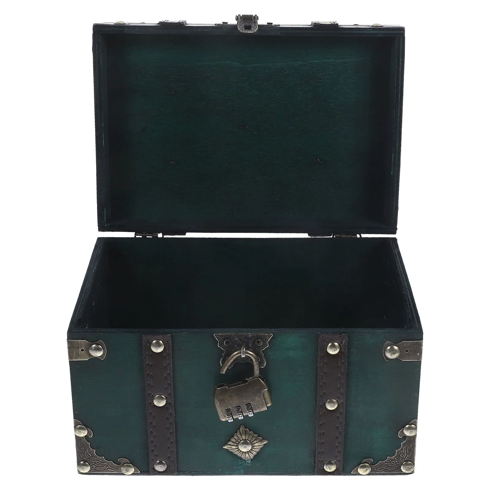 

Деревянная шкатулка в стиле ретро, футляр для ювелирных изделий с засовом, небольшой сундук с сокровищами, брелок для хранения, элегантный подарок, домашний декор, безопасность, удобство