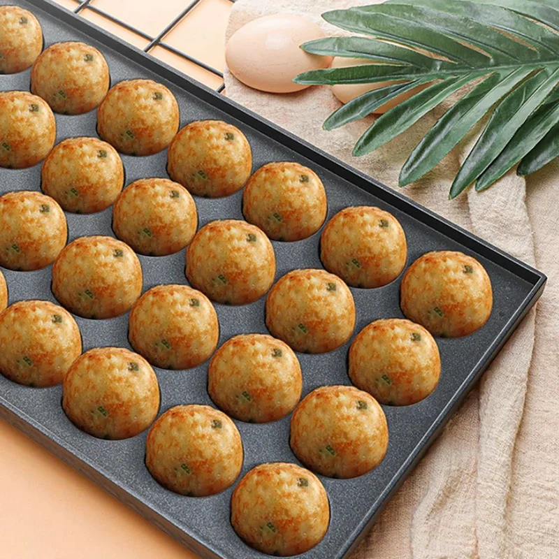 3X 28 Holes 4Cm Takoyaki Hot Plate Non Stick Cook In Home Takoyaki Takoyaki Plate Only Takoyaki Aluminium Plates