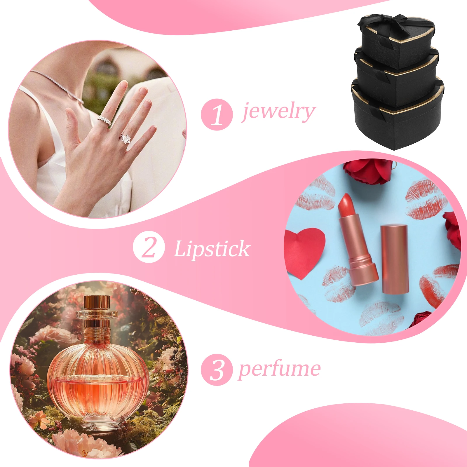 

1 set 1 Set Heart Shaped Paper Gift Box Cardboard Present Storage Container For Valentine Birthday Wedding Cosmetics Jewelry