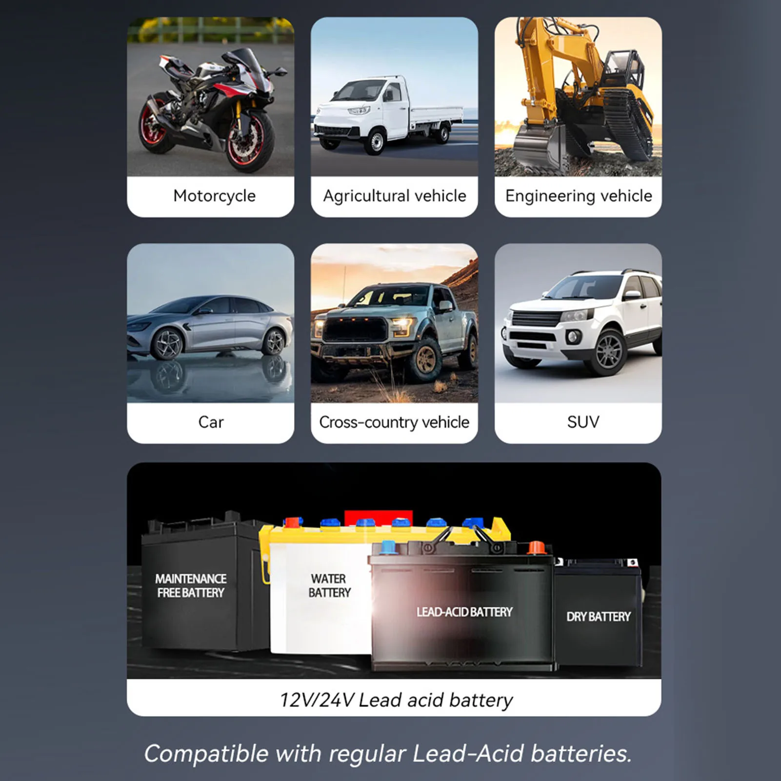 بطارية السيارة الأوتوماتيكية الذكية، واقي مختلف من الفولاذ المقاوم للصدأ والحديد مع ضوء مؤشر LED للبحرية