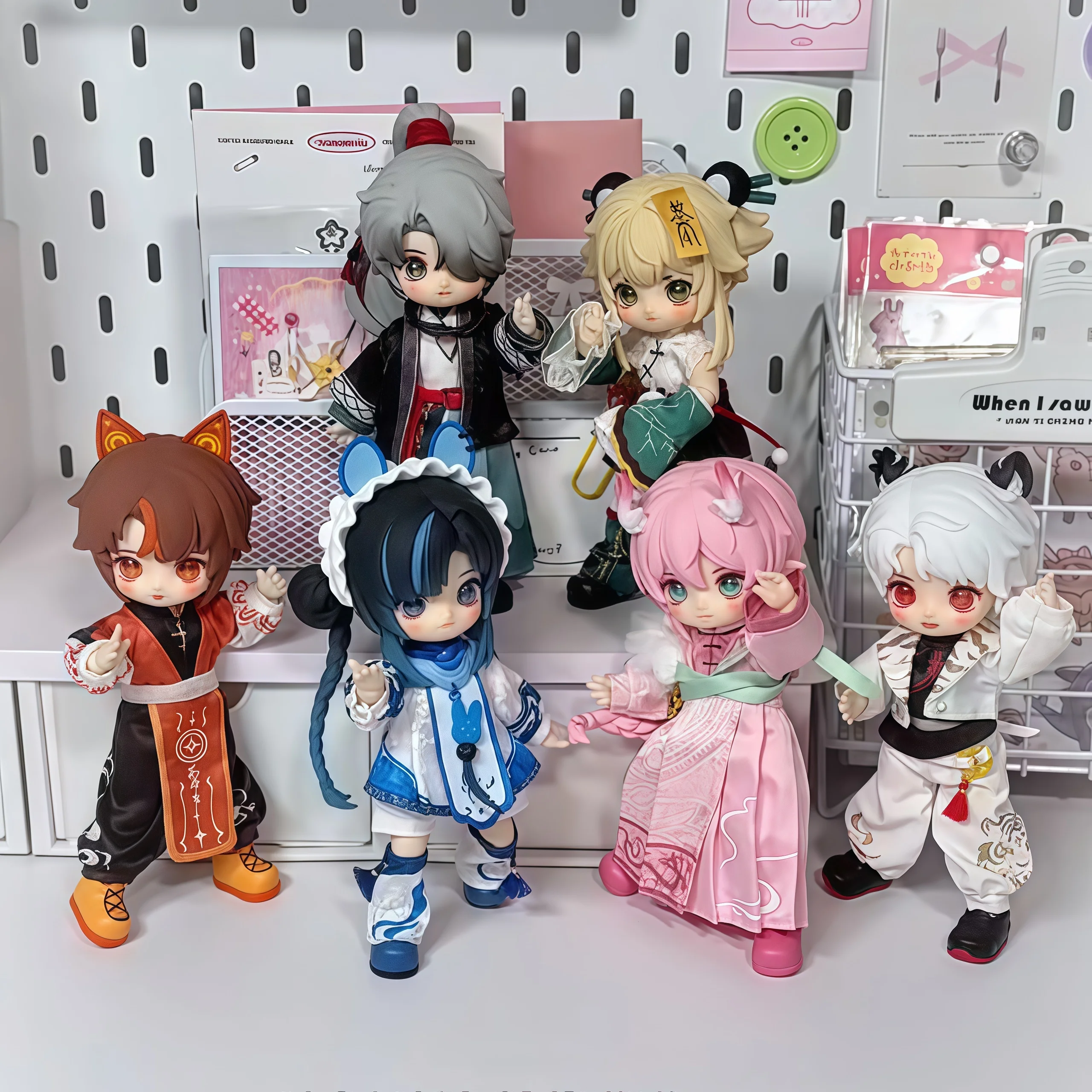 

In Stock Nagi Yunxu Ji Series 1/12 Bjd Kawaii Movable Jointed Anime Action Figure Ornament Doll Surprise Girl Christmas Toy Gift