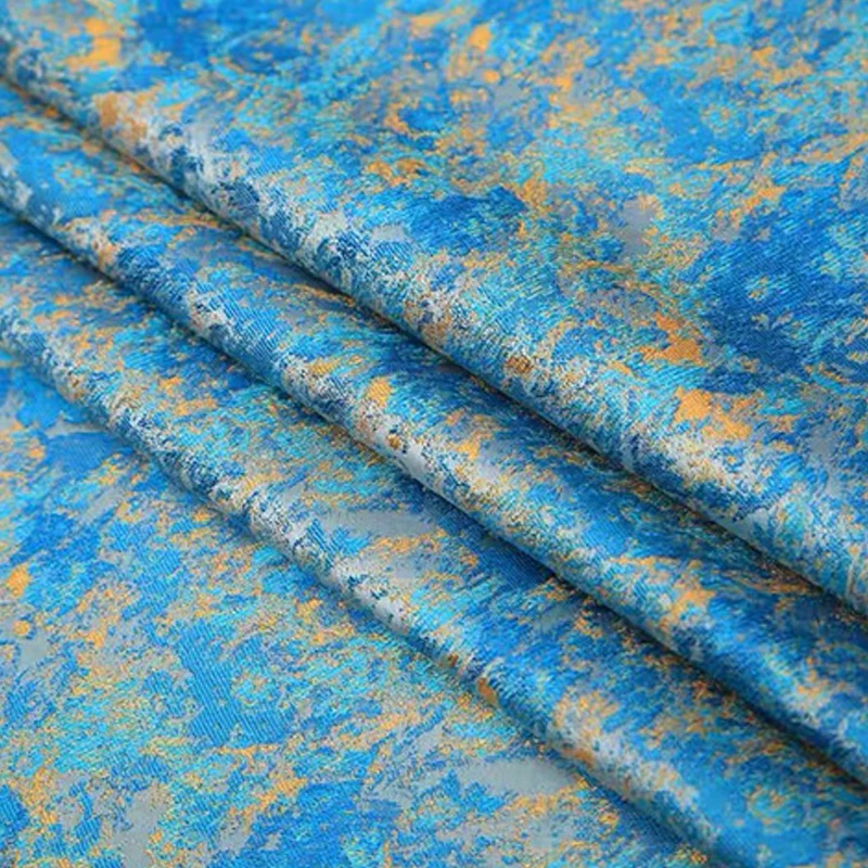 

1M Jacquard Brocade Starry Sky Oil Painting Fabric For Diy Bag Cushion Pillow Clothing Handmade Craft Upholstery Fabric