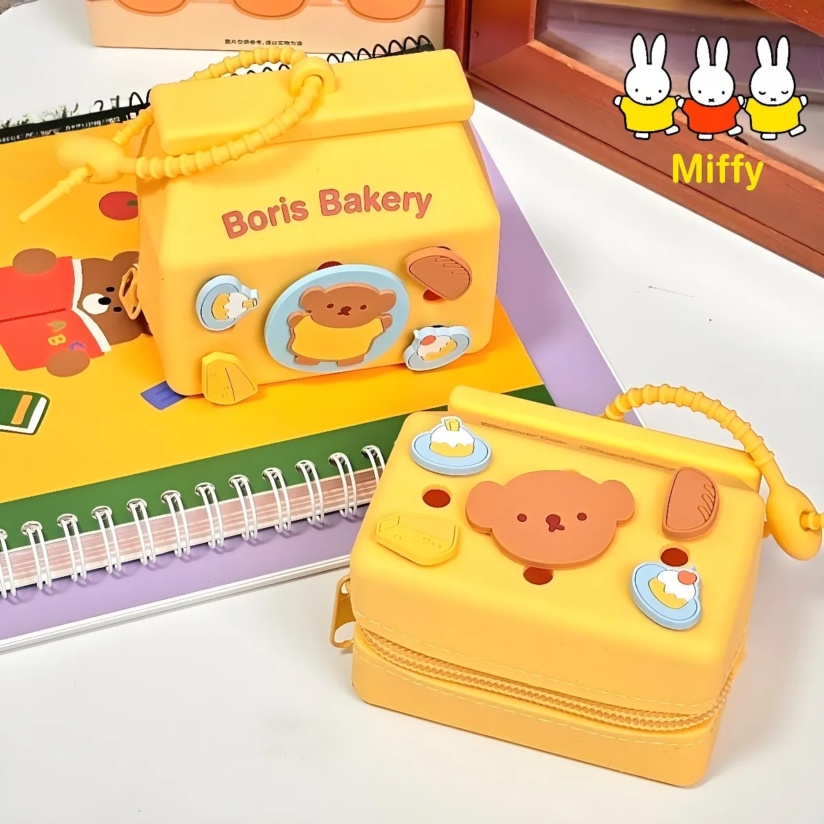 

Kawaii Miffy Rabbit мультфильм Paulis силиконовый кошелек для монет креативный и милый чехол для наушников «сделай сам» Ins-стиль сумка подарок