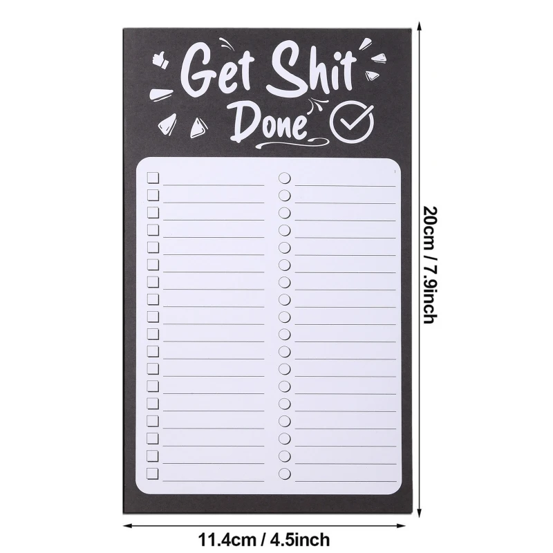 41QA Magnetic To Do List Notepad for Fridge Daily Checklist Goals Reminders 50 Sheets