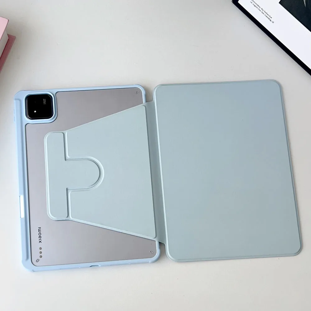 

For Xiaomi Pad 7 7Pro Case Magnet Tablet Stand Cover Funda For Redmi Pad 8 8Pro 360-Degree Rotation 11.2inch Tablet Case