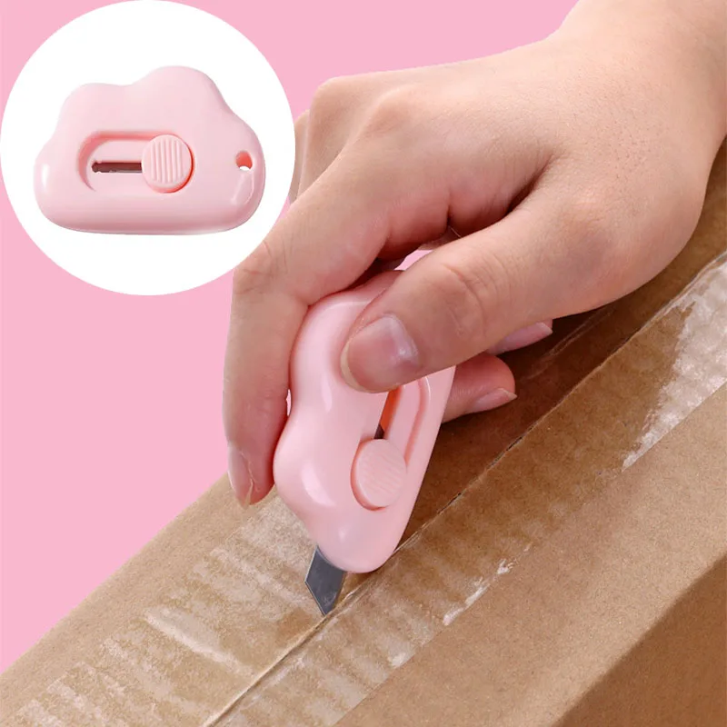 Box Cutter Cute Mini Pocket Cutter Small Knife Kawai Milling Cutter Crafts Package Knife  Box Opener MGD02
