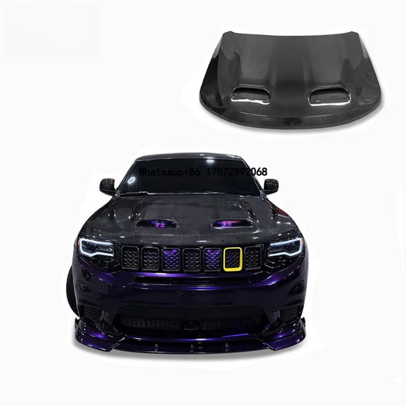 

Carbon Fiber Hood for 2013-2023 Grand Cherokee Modified SRT Double Hole Carbon Fiber Hood
