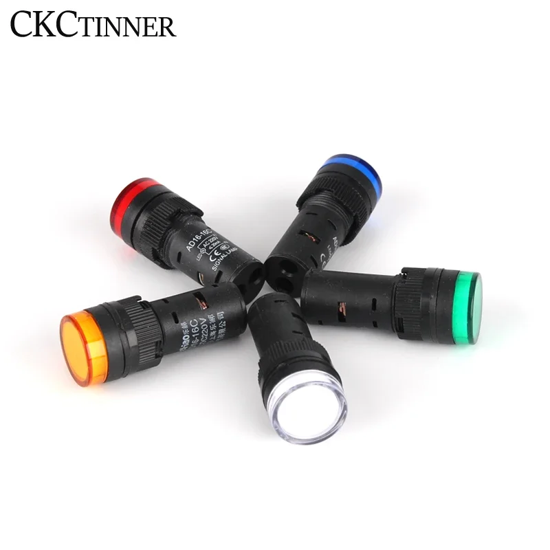 1 шт., фонарь 16 мм с индикатором питания