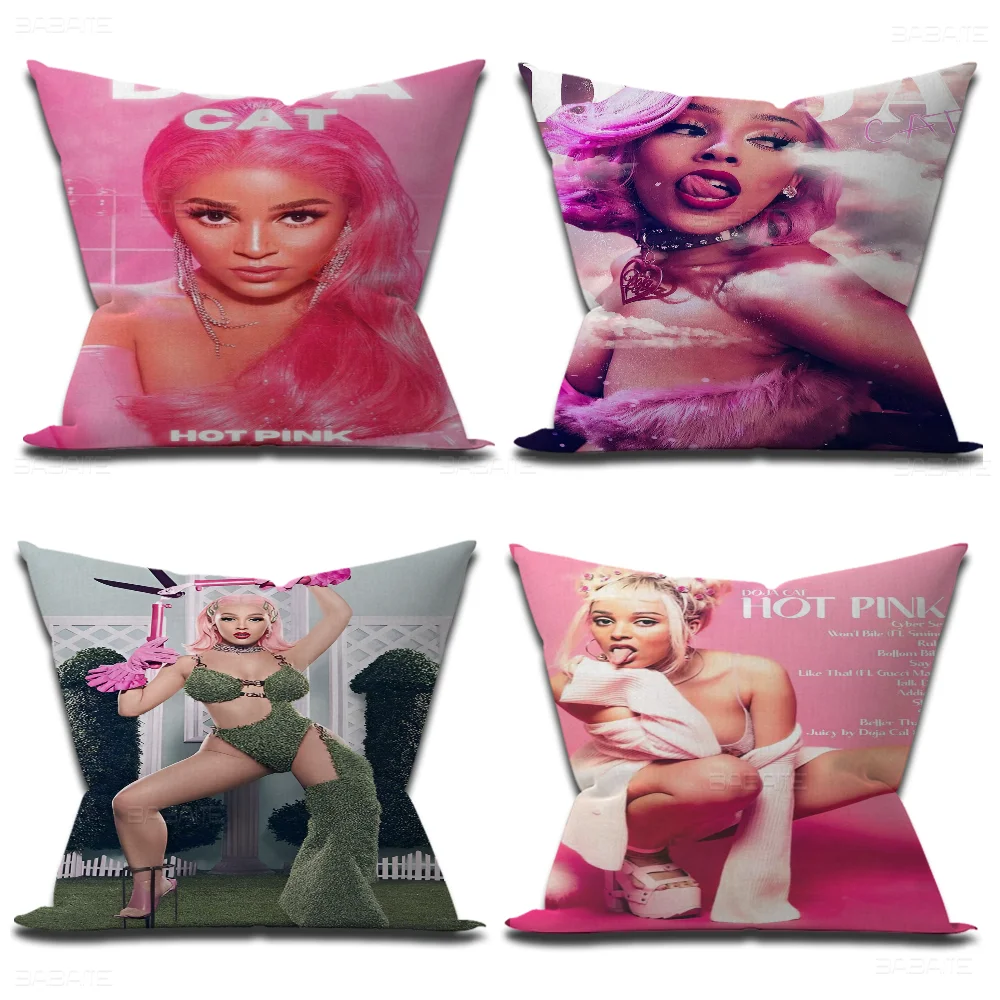 Doja Cat Singer Hip hop Pop Music Pillow Anime Pillow Sofa Bed Head Pillow Cover Cushion Cover 45x45 cm Fashion