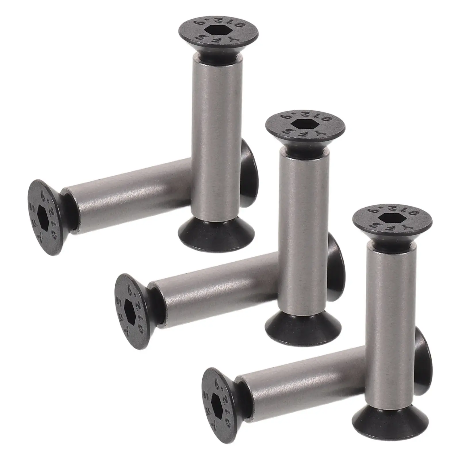 6Pcs Knife Handle Rivets Hex Screws M4 Flat Head Stainless Steel Fixing Rivet Nuts Kitchen Cutter Handle Screw Replacement