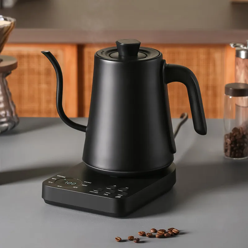 Intelligent Temperature-controlled Electric Kettle with Narrow Mouth and Long Mouth Hand-washed Coffee Pot Insulated Kettle Base
