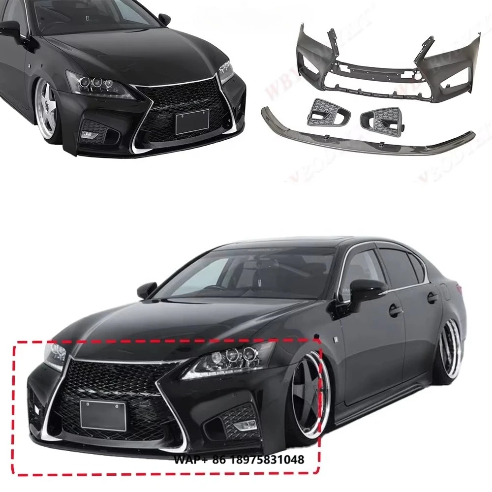 

For GS Upgrade Body Kits Bumpers Front Rear Spoiler Side Skirt Spoiler Wing Fenders Auto Parts WideBody Kit for air Intake