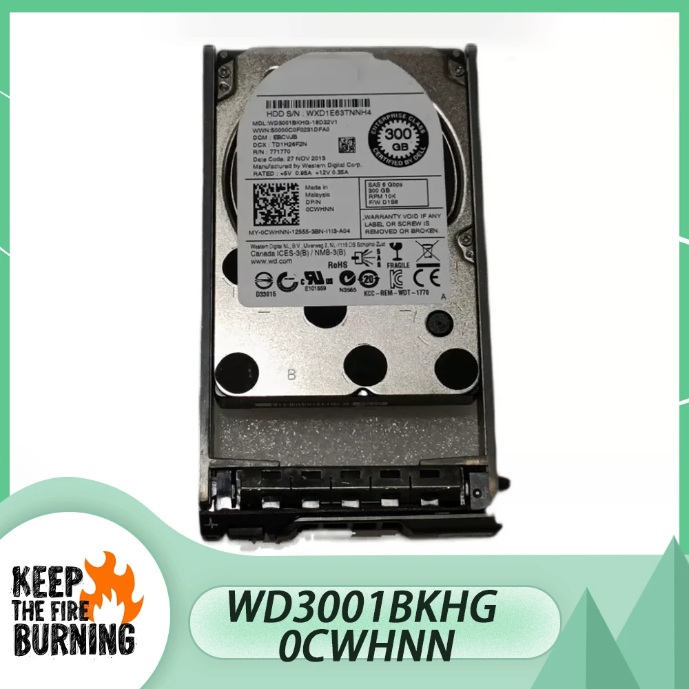 

For DELL WD3001BKHG 0CWHNN HDD 300G 10K 2.5'' SAS CWHNN Server Hard Drive