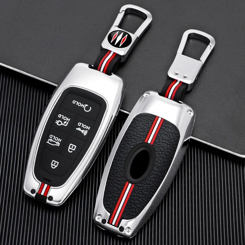 Zinc Alloy silicone full cover car key case for Hyundai Sonata SEL EV 6 EV 8 Ioniq 5 Nexo DN8 fe Tucson Sonata Staria NX4 Ioniq