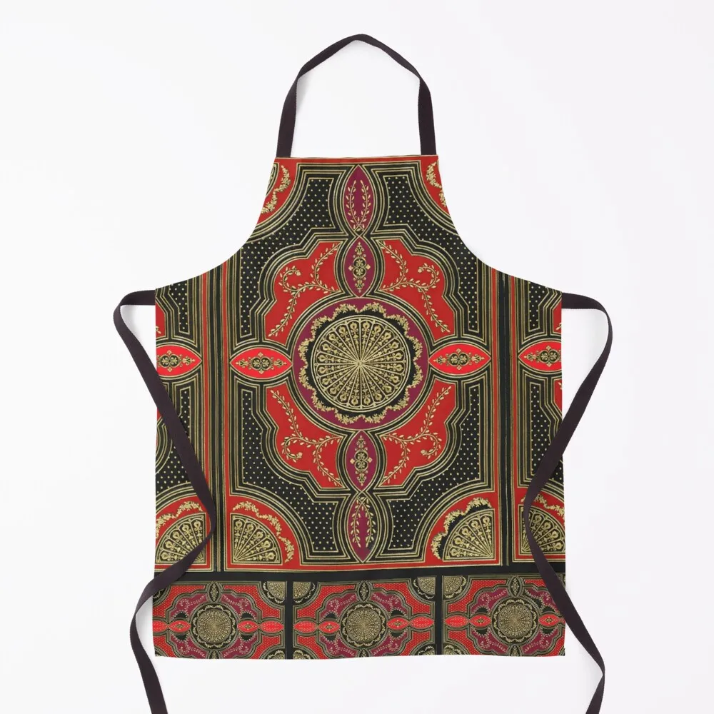 

red and black book cover Apron Kitchen Items For Home Chef Uniform Things For Kitchen barber uniform Apron