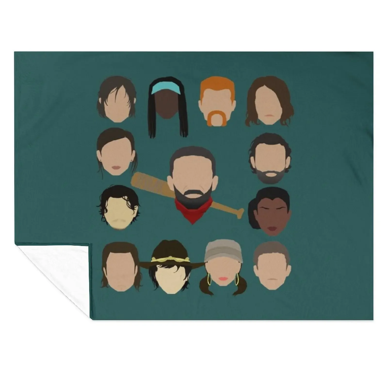 

Who did Negan kill Throw Blanket Sofa Quilt decorative Soft Bed covers Blankets