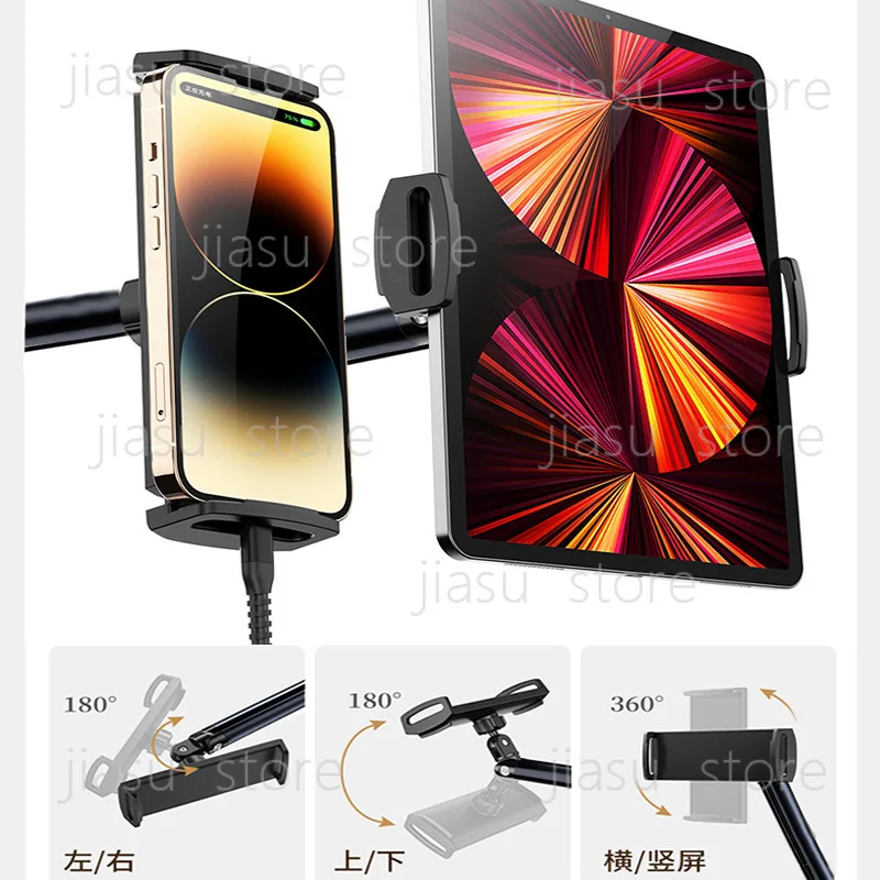 Metal Foldable Desktop Stand, Lazy Holder for Tablet Phone Monitor