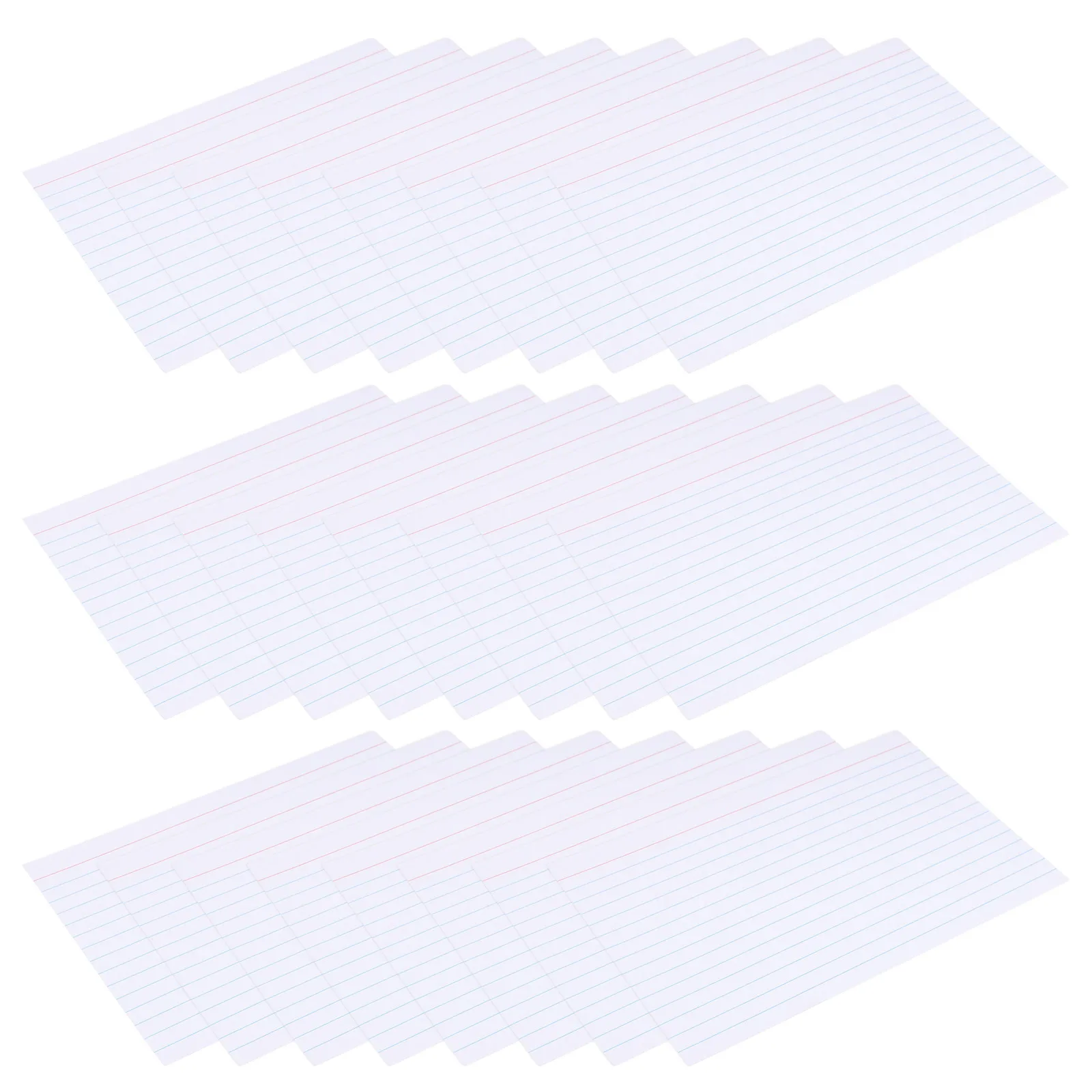

300pcs Index Cards Note Paper Pads 200g White Blank Notepad Lined Flashcards Ruled Cards School Office Supplies