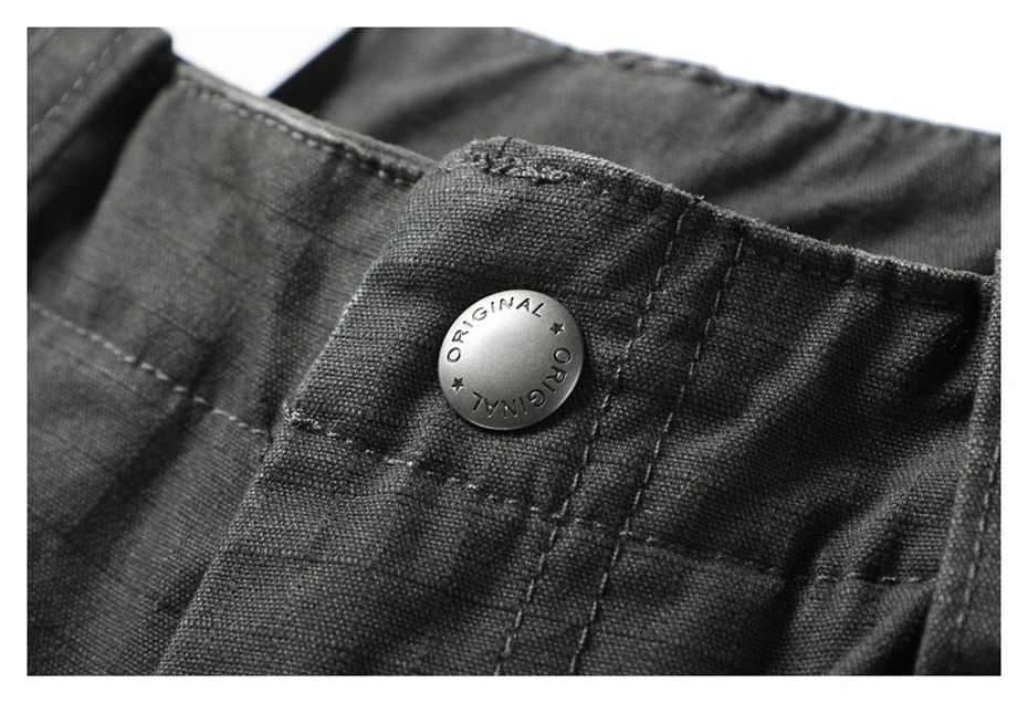 Mens Pockets Cargo Pants Cotton Casual Trousers Men Streetwear Wide Leg Function Paratrooper Pant Cityboy Baggy Logging Pants