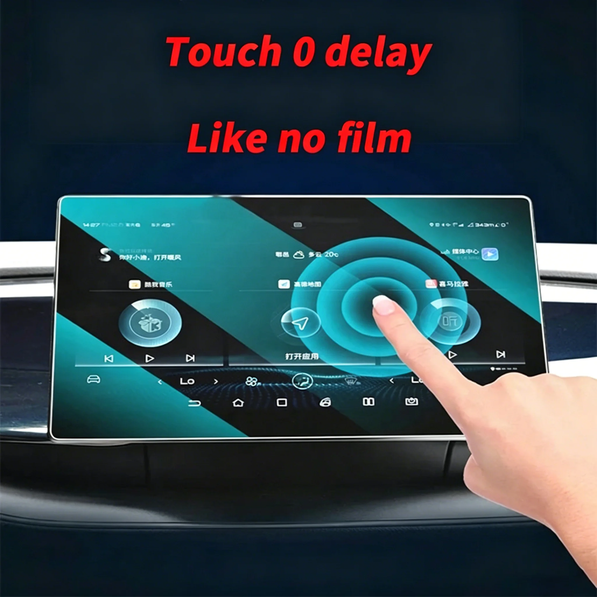 For Audi A3 8Y 2022-2024 Car Multimedia Screen Center Gear Panel Transparent TPU Film PPF Interior Protective Cover Decor Film