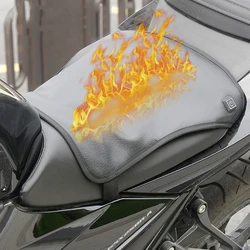 Upgraded Motorcycle Heated Seat Cushion Electric Heated Seat Pad suitable for Motorcycle Snowmobile ATV Home Office