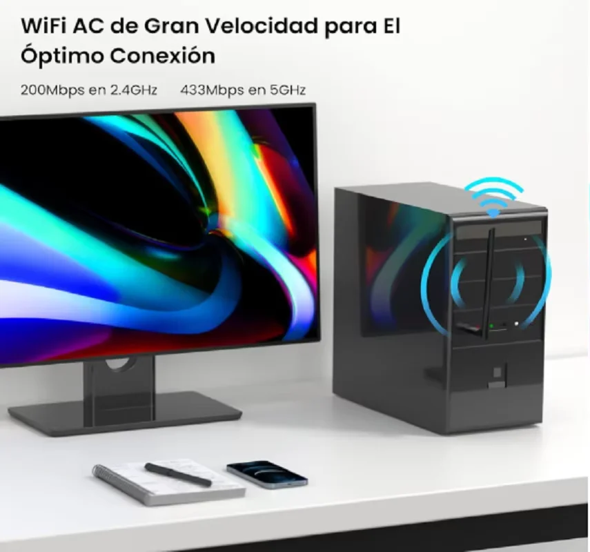 Tenda 5G U10 Potente adattatore WiFi Mini adattatore WiFi AC650Mbps 6dBi Antenna ad alto guadagno