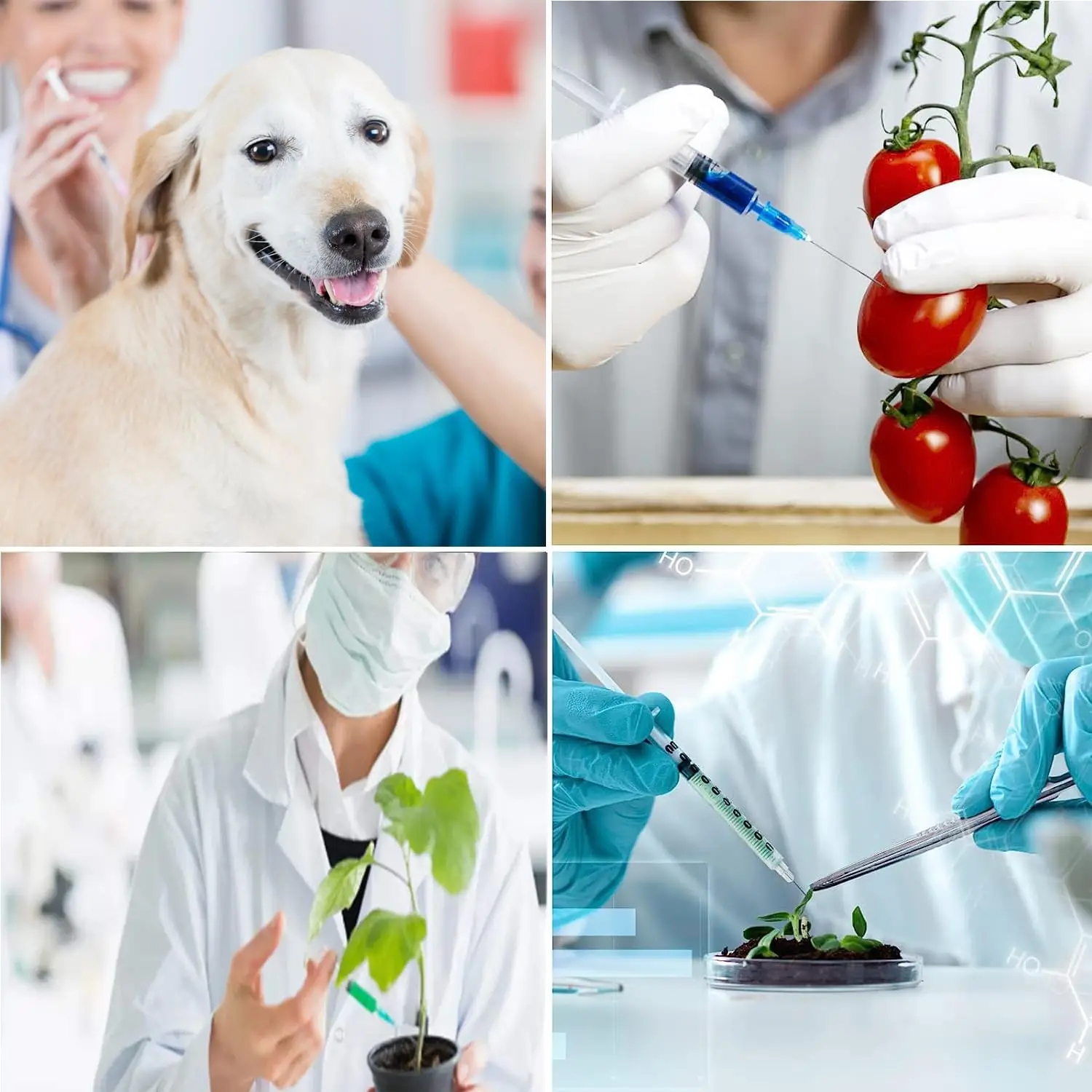15 Stück 3ml Einweg-Luer-Lock-Spritzen, Geeignet für Haustiere und Nutztiere, Industrielle Anwendung, Laborabgabe und Manuelle Anwendungen – Detail 4
