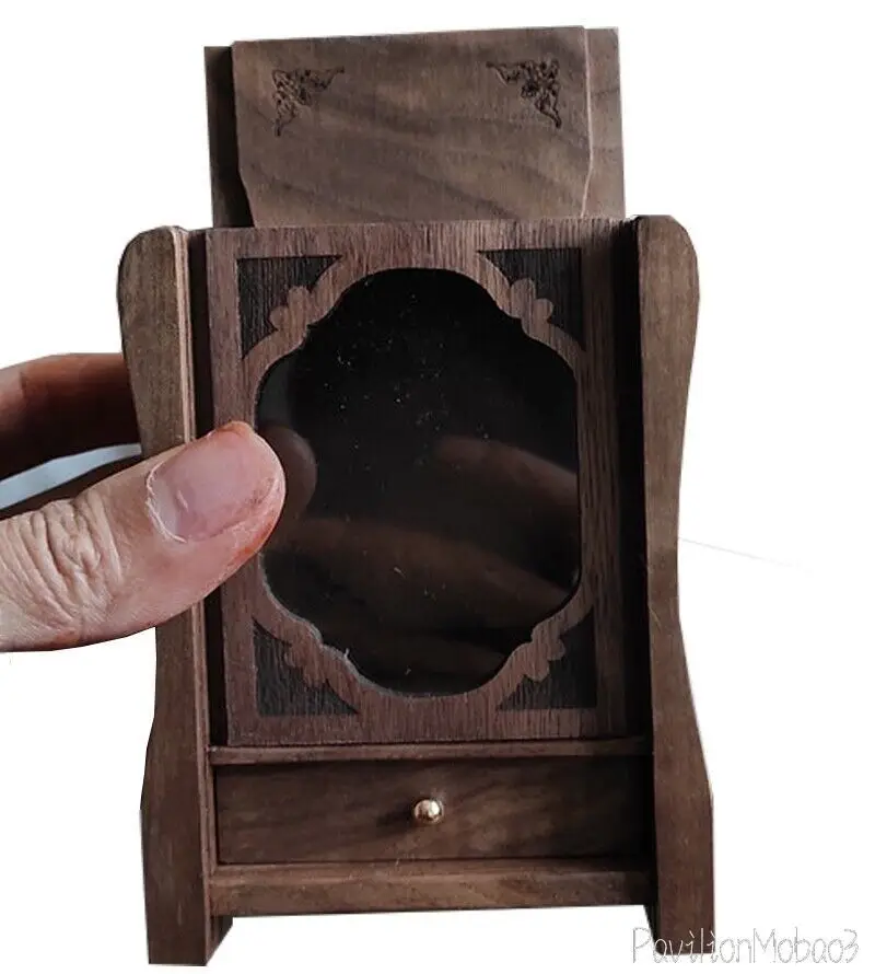 Altar Budista Portátil de Madera de Nogal, Butsudan, Santuario, Casa Pequeña para Dios Zen