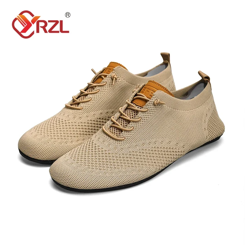 

YRZL Mesh Loafers Men Driving Moccasins Thin Bottom Flats Walking Shoes Breathable Non Slip Casual Loafers Summer Mens Shoes