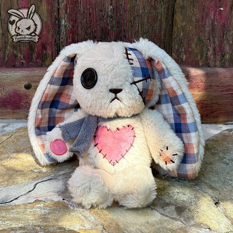 Official Plushie Dreadfuls Stitched Heart Rabbit Model 14-28cm Plush Doll Bag Charm Pendant Romantic Decor Trendy Birthday Gifts