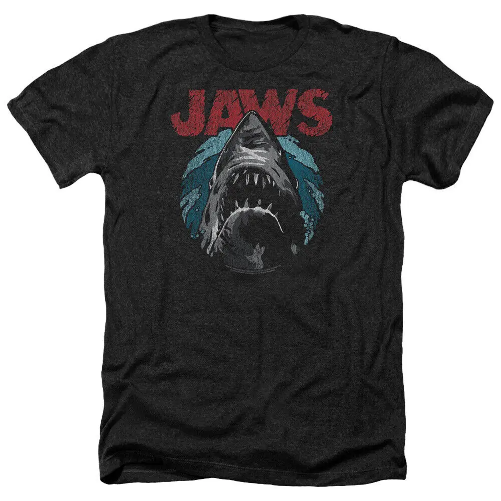 JAWS WATER CIRCLE Licensed Adult Men's Heather Tee Shirt SM-3XL