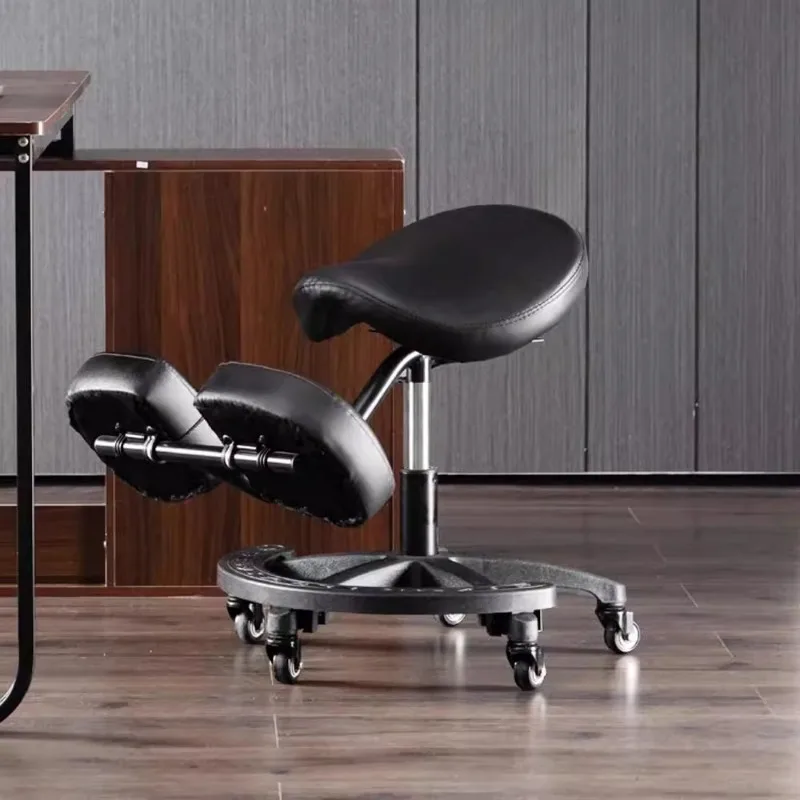 Adjustable Saddle Chair - Posture Correction Knee Stool for Adult and Student Office Computer Desks and Chairs