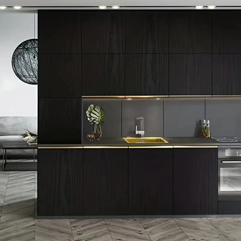 Wood Grain Wall Stickers Furniture Renovation Film 40CMx5M Door Stickers Self-Adhesive Desktop Thickened MoistureProof Wallpaper