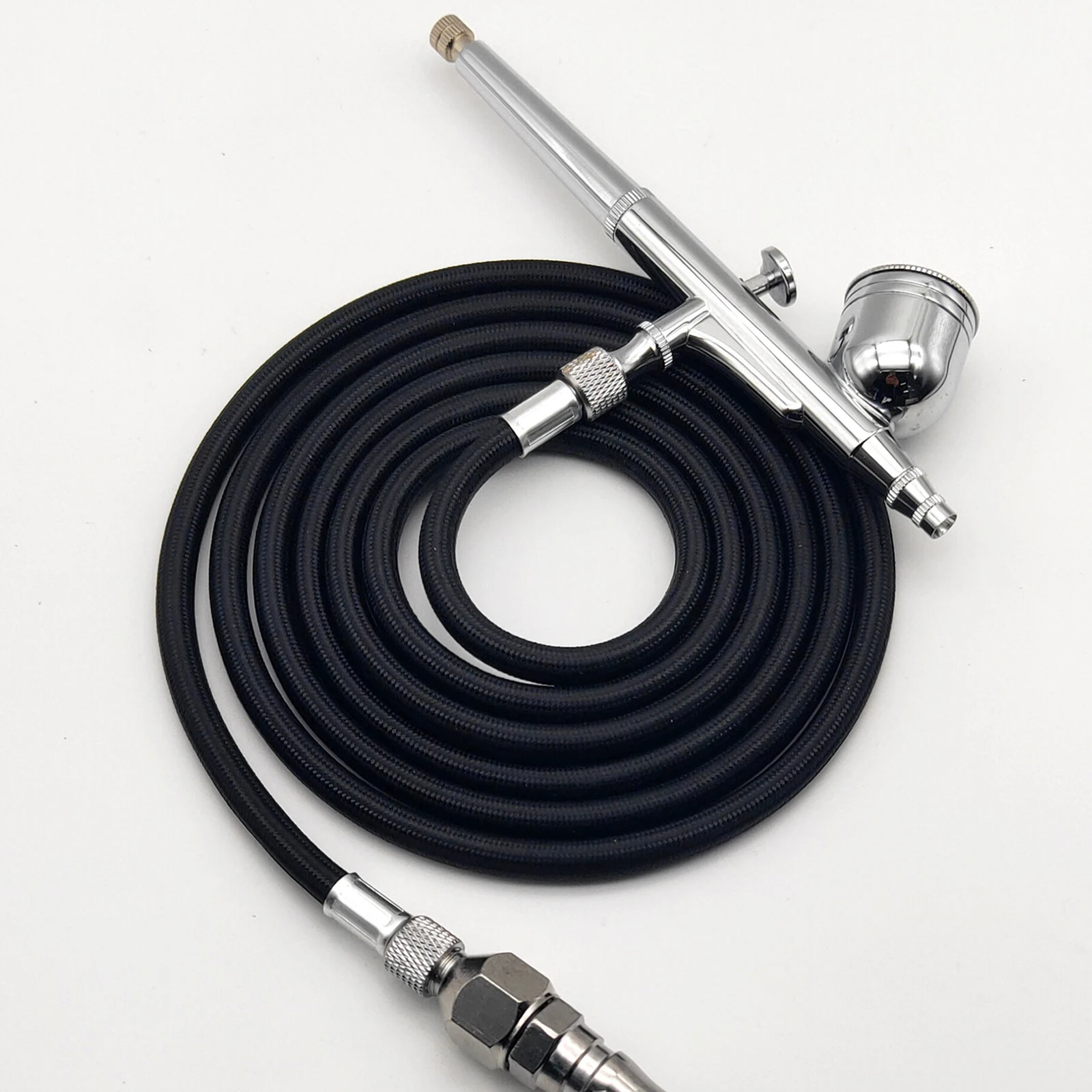 

1 Set Pneumatic Professional Air Compressor Hose Flexible Spraying Tube With Connector High Pressure Resistant Abrasion Elastic