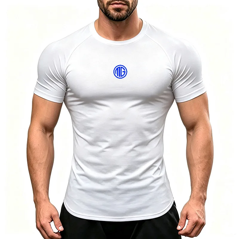 Performance Lightweight Moisture Wicking Men Running T-Shirts Quick Dry Compression Athletic Tee Jogging Marathon Outdoor Sport