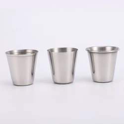 4/6Pcs Outdoor Practical Travel Stainless Steel Cups Mini Set Glasses For Whisky Wine With Case Portable Drinkware 30ml/70ml