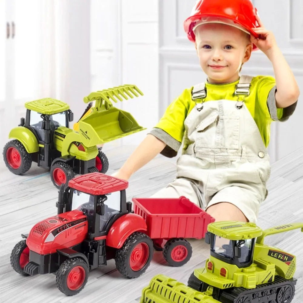 Inertial Gliding City Construction Excavator Models Dump Truck Crane Engineering Inertia Car Toy Manual Skills Development