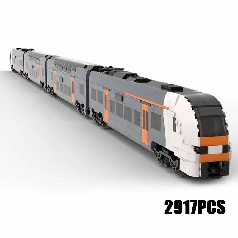 

RRX Ruhr Express Локомотив Городской поезд Модель Moc Строительные кирпичи Технология Модульные блоки Подарочные рождественские игрушки Наборы для самостоятельной сборки